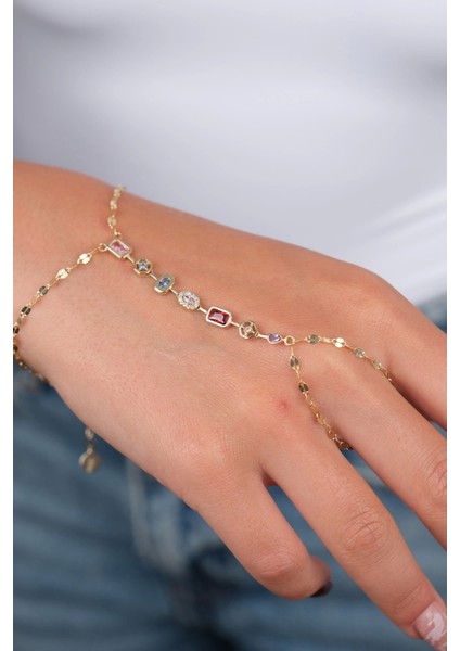 14 Ayar Altın Renkli Taşlı Şahmeran 1002 fırsatları