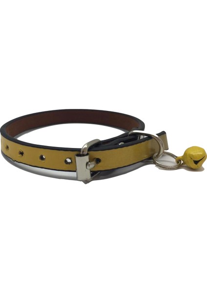 3'lü Set Zilli Deri Kedi Tasması 30 cm fiyatları