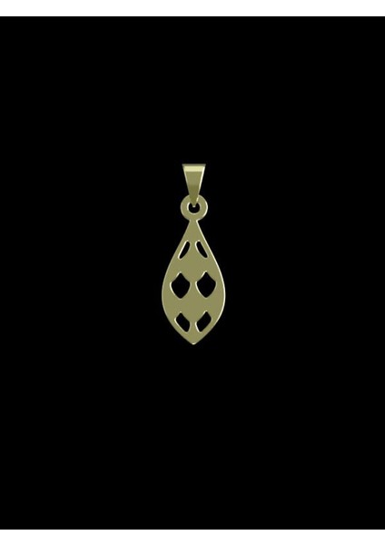 14 Ayar Altın Gözyaşı Damlası Kolye Ucu 0.5 Gr, KC10847 Kodlu