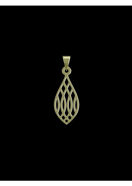 14 Ayar Altın Gözyaşı Damlası Kolye Ucu 0.5 Gr, KC11564 Kodlu