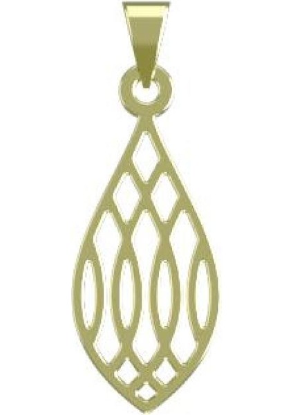 14 Ayar Altın Gözyaşı Damlası Kolye Ucu 0.5 Gr, KC11564 Kodlu