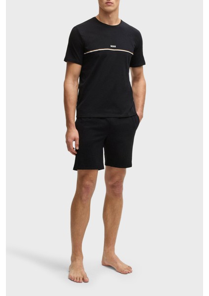 Logolu Streç Pamuklu Regular Fit Normal Bel Cepli Short Erkek Short 50515394 001 fiyatları