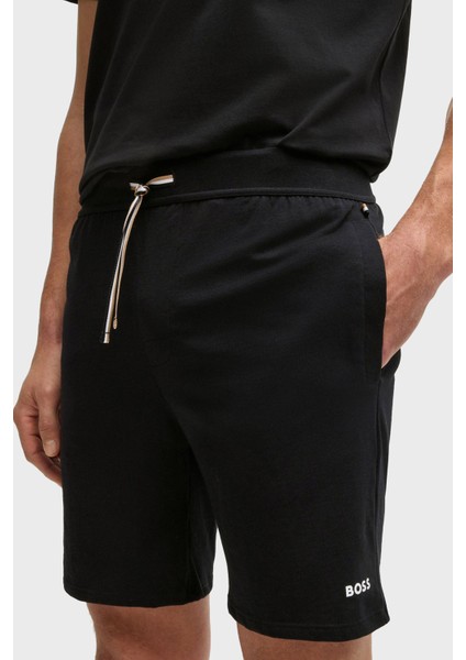 Logolu Streç Pamuklu Regular Fit Normal Bel Cepli Short Erkek Short 50515394 001 fırsatları