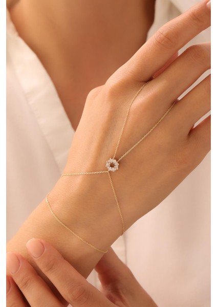 14 Ayar Baget Taşlı Şahmeran