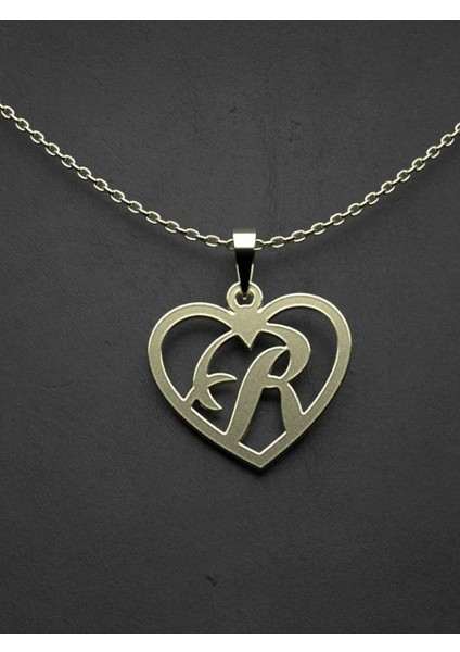 14 Ayar Altın R Harfi Kolye Ucu 0.5 Gr, KC12843 Kodlu