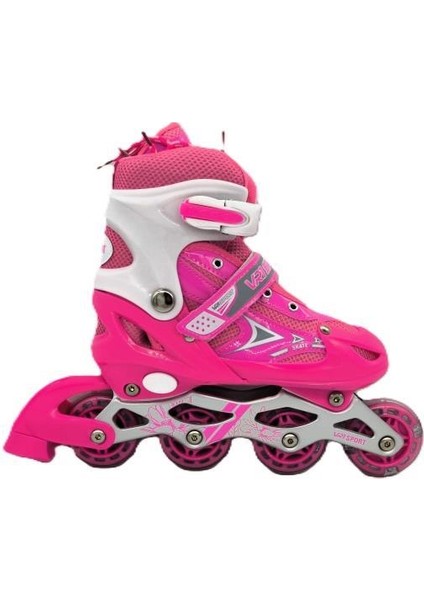 Vardem Işıklı Ayarlanabilir (Alıştırma ve Sıralı) Paten M (34-37) (Pembe) fiyatları
