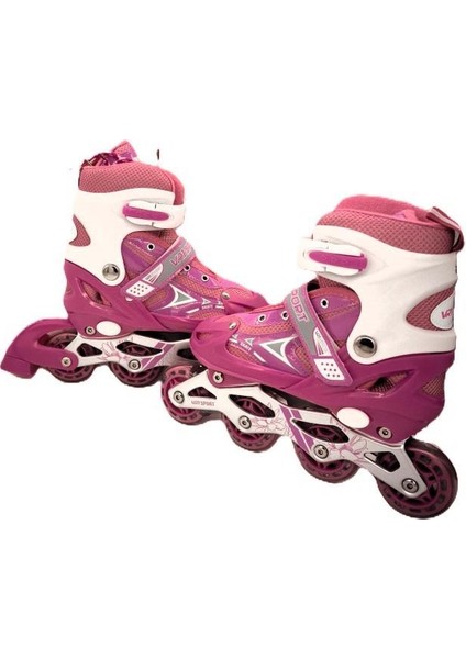 Vardem Işıklı Ayarlanabilir (Alıştırma ve Sıralı) Paten M (34-37) (Pembe) modelleri