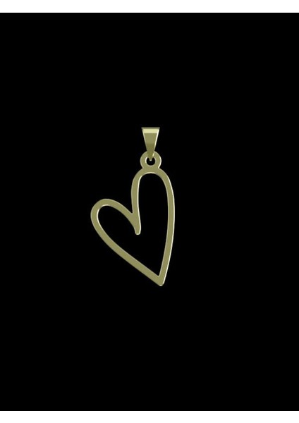 14 Ayar Altın Kalp Kolye Ucu 0.5 Gr, KC17535 Kodlu