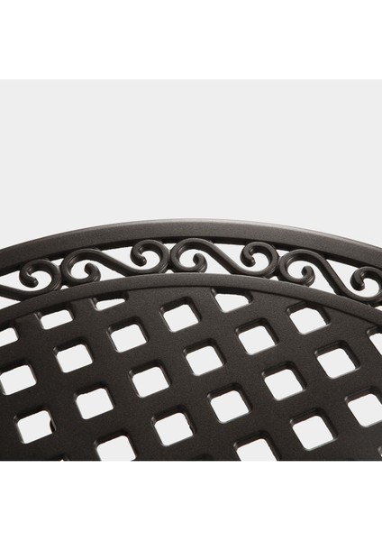 Alüminyum Dış Mekan Masa Sandalye Seti SA141-TA100-MA300 Ral 9005 Siyah modelleri