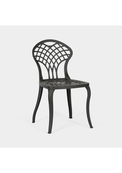 Alüminyum Dış Mekan Masa Sandalye Seti SA141-TA100-MA300 Ral 9005 Siyah indirimleri