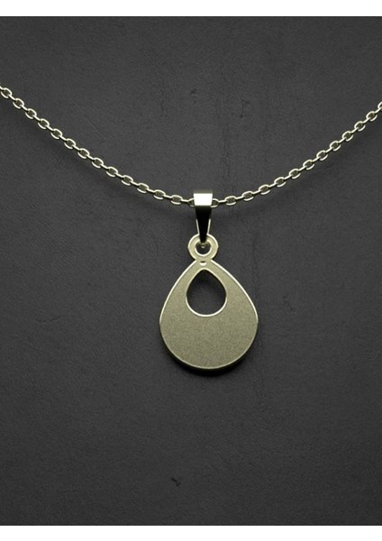 14 Ayar Altın Gözyaşı Damlası Kolye Ucu 0.5 Gr, KC12121 Kodlu