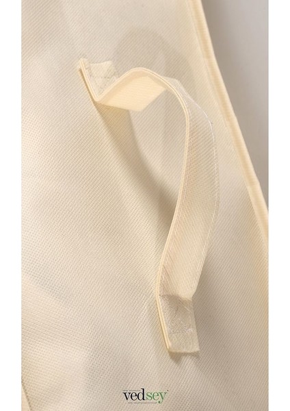 3'lü Set Büyük Boy 70X50X25CM Pencereli Çekyat&baza Altı,yorgan&yastık Düzenleyici Hurç Krem indirimleri