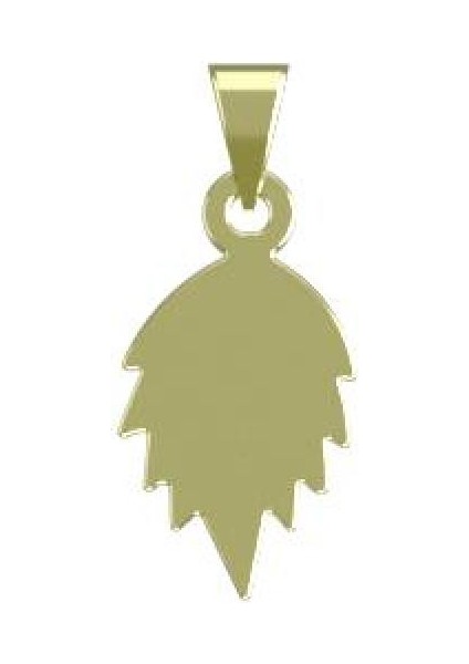 14 Ayar Altın Yaprak Kolye Ucu 0.5 Gr, KC15204 Kodlu