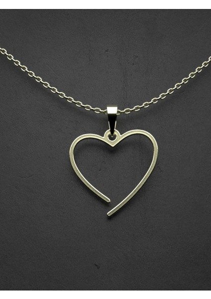 14 Ayar Altın Kalp Kolye Ucu 0.5 Gr, KC17510 Kodlu