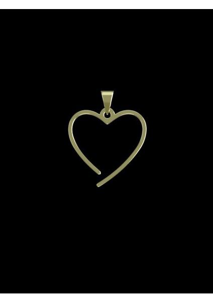 14 Ayar Altın Kalp Kolye Ucu 0.5 Gr, KC17510 Kodlu