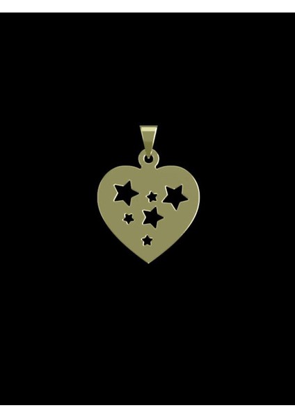 14 Ayar Altın Kalp Kolye Ucu 0.5 Gr, KC13134 Kodlu