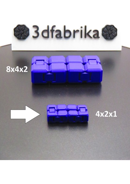 Mini Boy Sonsuz Küp (4X2X1 Cm) – Sessiz ve Taşınabilir El Oyuncağı, Fidget Küp