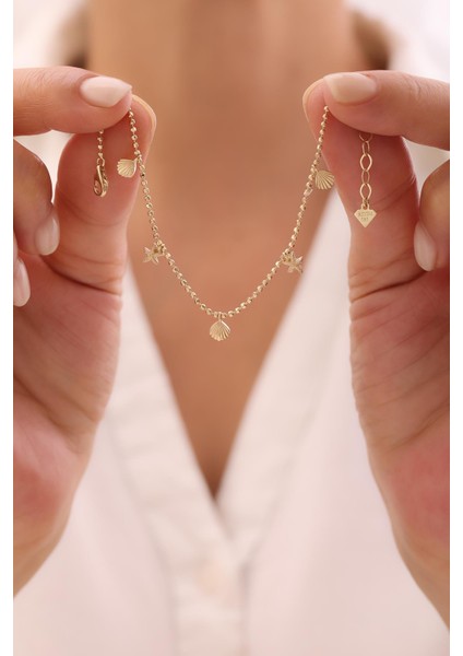 14 Ayar Yaz Charmlı Bileklik modelleri