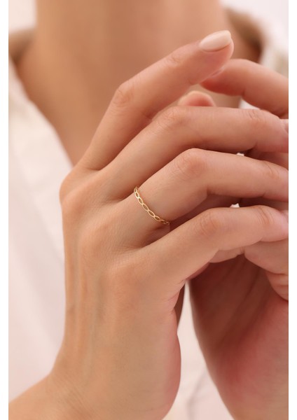 14 Ayar Minimal Yüzük