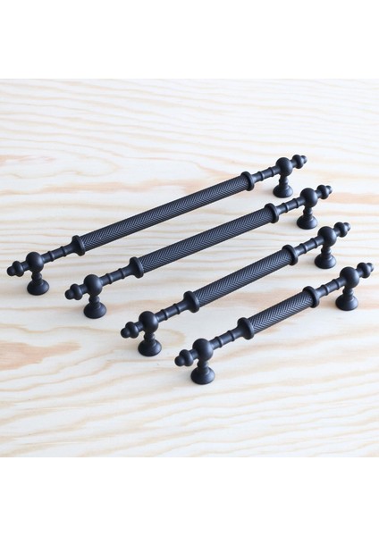 Mobilya Çekmece Mutfak Dolabı Dolap Kapak Kulpları Kulbu Siyah Metal Kulp 224 mm (22.4 Cm) fiyatları