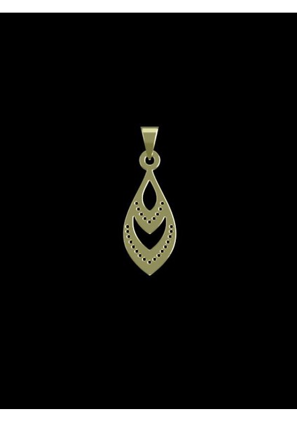 14 Ayar Altın Gözyaşı Damlası Kolye Ucu 0.5 Gr, KC11531 Kodlu