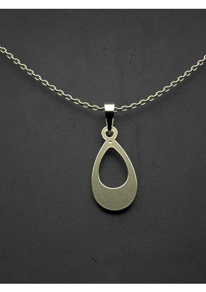 14 Ayar Altın Gözyaşı Damlası Kolye Ucu 0.5 Gr, KC11943 Kodlu