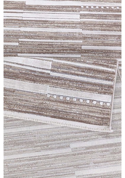 Dalida 3218A Yumuşak Dokulu Modern Desenli Bej Krem Salon, Mutfak, Oturma, Çocuk Oda Halısı fırsatları