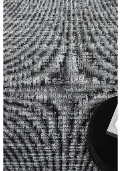 Antik Gri Halı Yıkanabilir Kaymaz Taban Şönil Kilim Dokuma Pamuk Taban Kilim 10119A 80 x 150 cm fırsatları