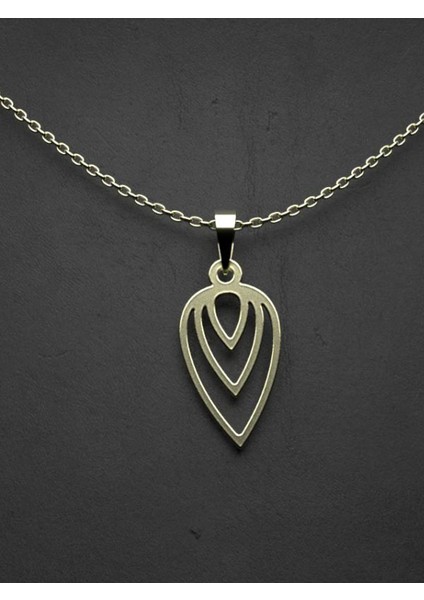 14 Ayar Altın Gözyaşı Damlası Kolye Ucu 0.5 Gr, KC12228 Kodlu