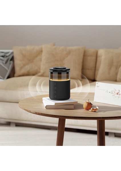 Rcw-51 Kablosuz Şarj Standı Ambiyans Işıklı Bluetooth Speaker Hoparlör Özellikli Siyah modelleri
