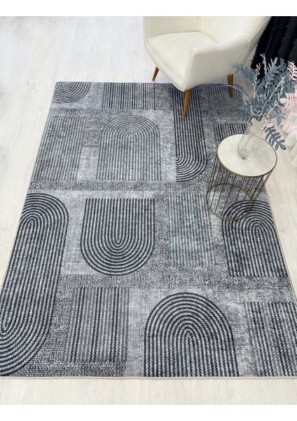 Gri Jüt Görünümlü Modern Halı fırsatları