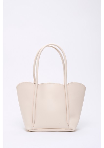 Krem SHK122 Suni Deri, Çıtçıtlı, Makyaj Çantalı, Cüzdanlı El, Kol ve Omuz Çantası modelleri