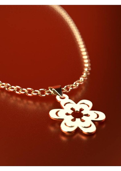 14 Ayar Altın Çiçek Kolye Ucu 0.5 Gr, KC13104 Kodlu fırsatları