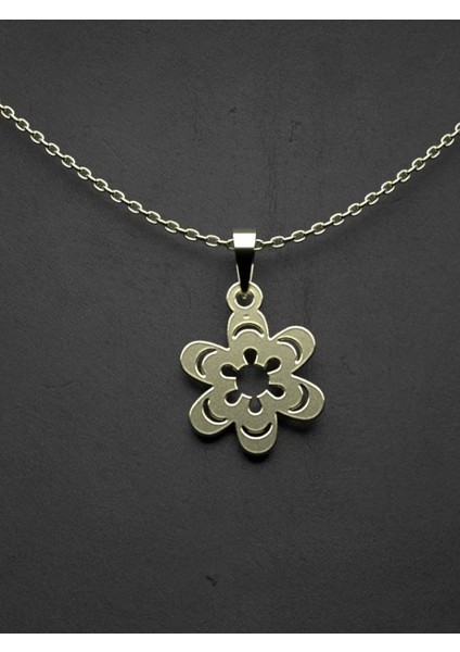 14 Ayar Altın Çiçek Kolye Ucu 0.5 Gr, KC13104 Kodlu