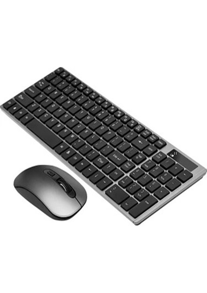 Kablosuz Klavye ve Mouse Seti - 2.4ghz Bağlantı, 10M Menzil, Konforlu ve Sessiz Kullanım
