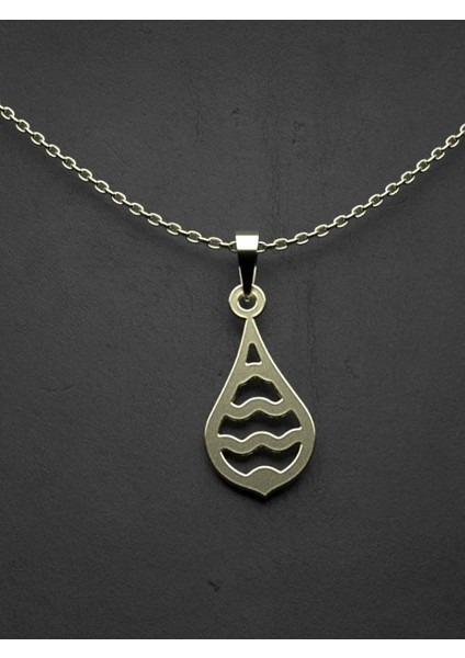 14 Ayar Altın Gözyaşı Damlası Kolye Ucu 0.5 Gr, KC11334 Kodlu