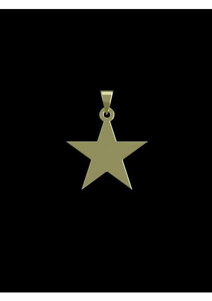 14 Ayar Altın Yıldız Kolye Ucu 0.5 Gr, KC15399 Kodlu
