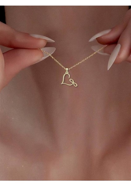 14 Ayar Altın Kalp Kolye Ucu 0.5 Gr, KC17658 Kodlu