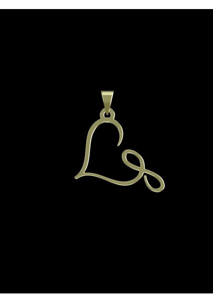 14 Ayar Altın Kalp Kolye Ucu 0.5 Gr, KC17658 Kodlu