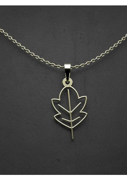 14 Ayar Altın Yaprak Kolye Ucu 0.5 Gr, KC15880 Kodlu