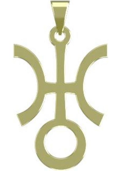 14 Ayar Altın Geometrik Kolye Ucu 0.5 Gr, KC16268 Kodlu