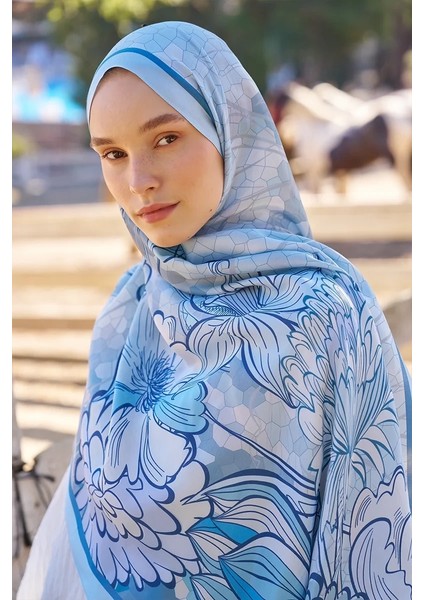 Mavi Ed Scarf Inspired Velarose Desen Şal