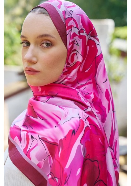 Pembe Ed Scarf Inspired Limerence Desen Şal