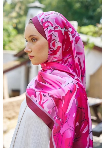 Pembe Ed Scarf Inspired Limerence Desen Şal modelleri
