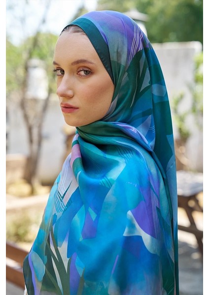 Zümrüt Yeşili Ed Scarf Inspired Volen Desen Şal
