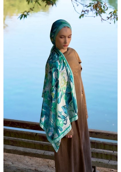 Yeşil Ed Scarf Inspired Limerence Desen Şal fiyatları