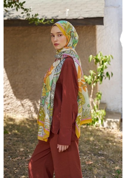 Turuncu Ed Scarf Inspired Fierra Desen Şal fırsatları