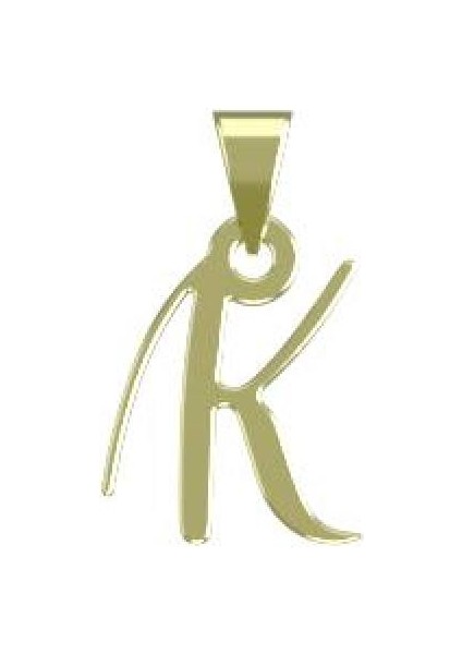 14 Ayar Altın K Herfa Kolye Ucu 0.5 Gr, KC12338 Kodlu