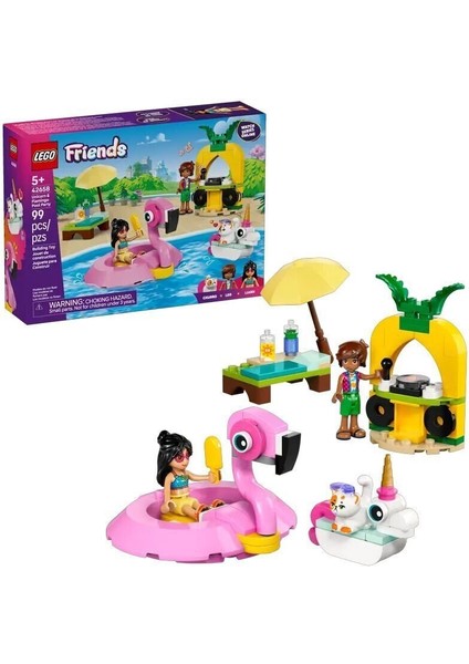 42658 LEGO Friends Unicorn ve Flamingo Havuz Partisi 99 Parça +5 Yaş