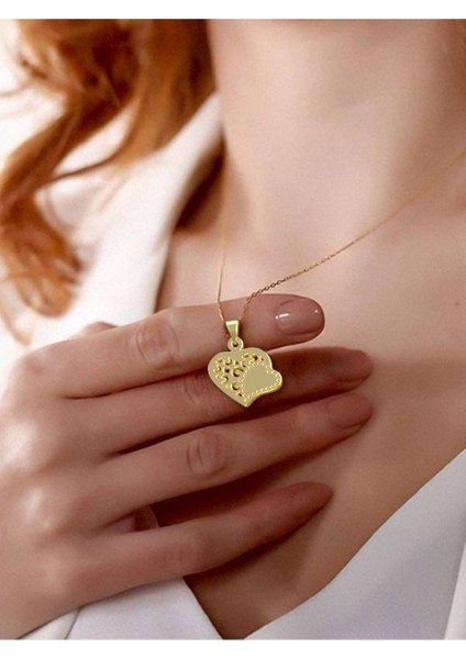 14 Ayar Altın Kalp Kolye Ucu 0.5 Gr, KC11553 Kodlu modelleri